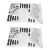 2Pcs Clear Stamp English Words Pattern Clear Safe Reusable TPR