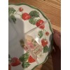 Primrose Vintage Strawberry Melamine 6.5" Dessert Plates Scallop / 4