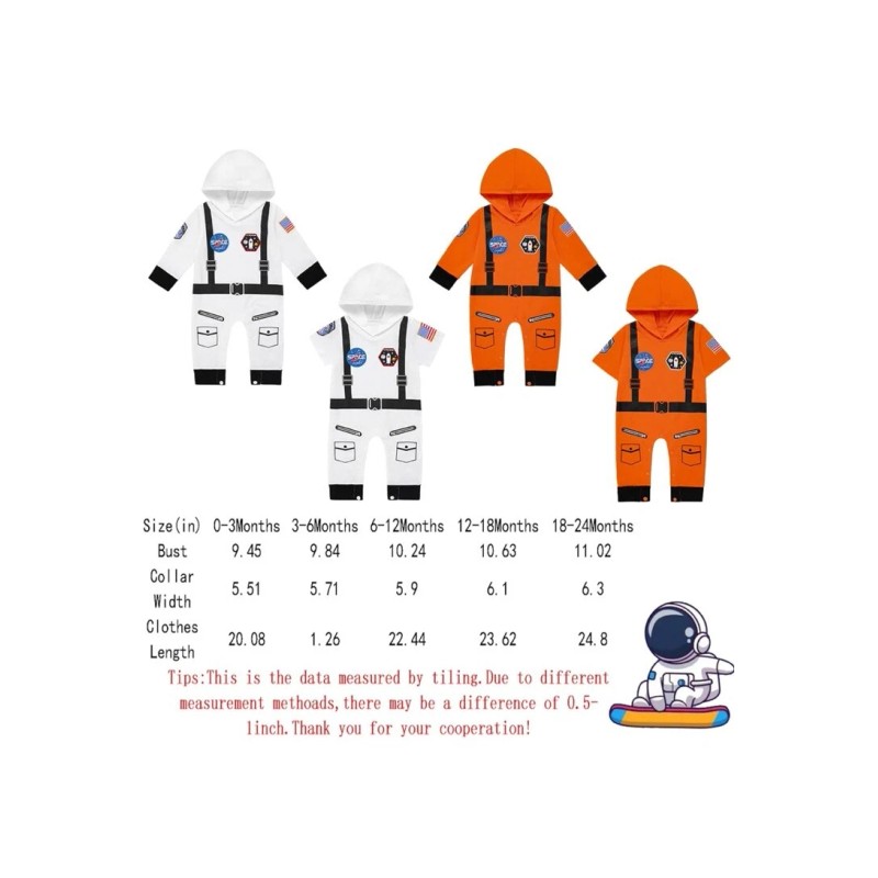 Unbranded Astronaut Costume Cosplay Jumpsuit Outfit 18-24 Month