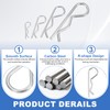 PATIKIL M2 x 50 mm Cotter Pin Assortment Kit, 20