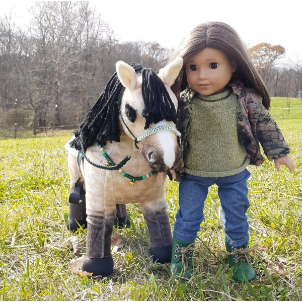 Unbranded Custom Bridle w/Nose Wrap- fits Plus LeMieux Toy Pony