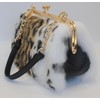 Luxurious Evening Handbag Clutches - Genuine Fox, Rabbit, and Mink