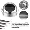 2 Cubierta de Ventilación de 4 pulgadas Pared para Extractor