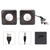 Mini Cube USB Stereo Desktop Speaker 3.5mm Jack Wired Speaker