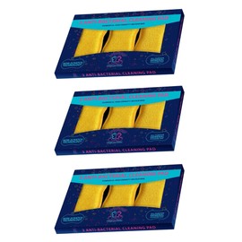 9x Non-Scratch Kitchen Dish Scrubber Sponge, Advanced Microfiber Dual-Sided Dish & Multi-Surface Cleaning Cloth Pads for a Spotless Home Efficiently Cleans Dish,150 Wash Promise,17x9cm