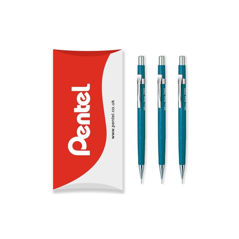 Pentel P200 Series Automatic Mechanical Pencil - Pack of 3