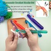 Hobekoee 15mm Large Crochet Hook for Chunky Yarn,Ergonomic Crochet Needles