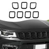 7 piezas de insertos de rejilla frontal, cubierta de rejilla,