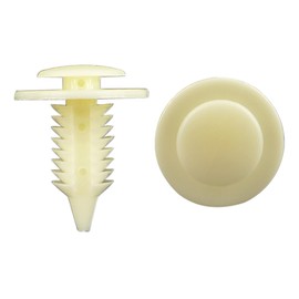 Woodzdon Pack of 50 Door Trim Panel Clip Replacement for Chrysler 6503709 for Dodge Ram 1500 2500 3500 4500 Van Pickup for Jeep Grand Cherokee Natural Nylon Push Type Retainer Door Panel Fastener