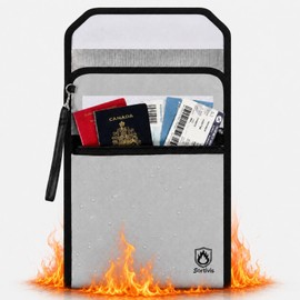 Sortivis Fireproof Document Bag for Important Documents, File Organizer