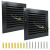 Bonshocon 12 x 12" Gable Vent,2 Pack Aluminum Shed Vents,Sturdy
