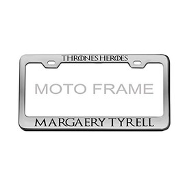 Thrones Heroes Margaery Tyrell Game of Thrones Black Metal Steel License Plate Frame Tag