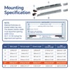 ToBeGreat 1 Pair Undermount Drawer Slides 21 Inch 80 lb