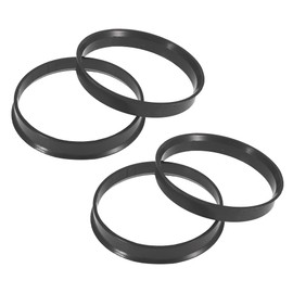 X AUTOHAUX 4 x Plastic 63.4 mm to 67.1 mm Car Hub Rings Spacers for Wheel Bore Centre