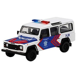 TrueScale Miniatures MINI GT 1/64 Land Rover Defender 110 Korlantas Indonesia National Traffic Police (Right Handle) Indonesia Limited Finished Product