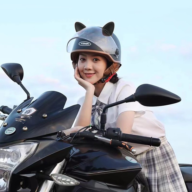 Doyime Cat Ears for Helmets, Cute, Easy Installation, Cat Ears,
