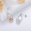 VONALA Rose Flower Earrings for Women, 925 Sterling Silver Rose