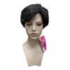Leona Wigs Peluca Oncológica Castaño Oscuro 100% Cabello Humano