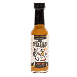 The Spicy Shark Caribbean Reef Shark Scotch Bonnet Pepper Island Hot Sauce 5oz Bottle - Brand featured on Hot Ones