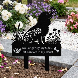 Cavalier King Charles Spaniel Grave Marker for Dog Cemetery, Metal Yard Memorial, Garden Stake Decoration for Loss of Pet
