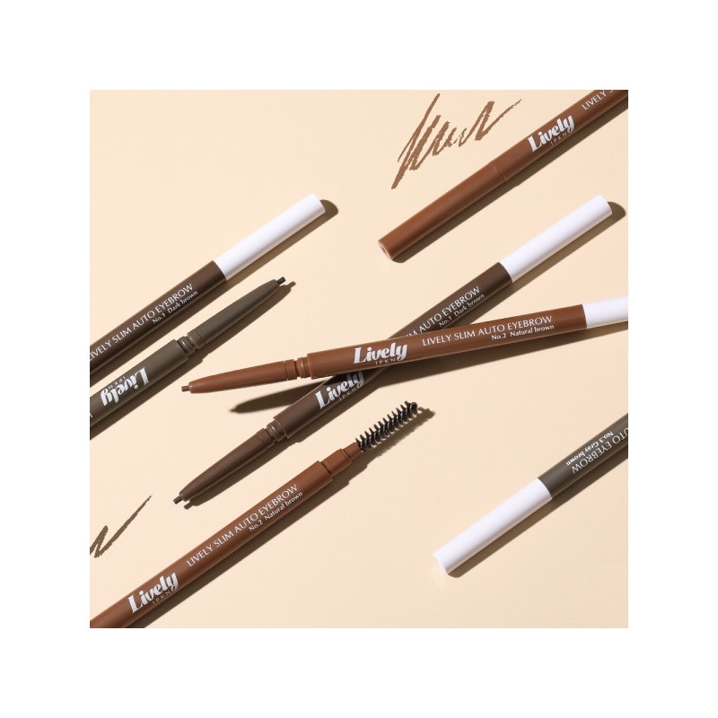 IPKN Lively Slim Auto Eyebrow (1+1) / Ultra-slim for delicate,