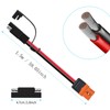 ZkeeShop XT60i to SAE Adapter 10AWG Solar Charging Cable XT60i-F