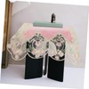 Mikinona Elegant Princess Style Tablecloth Nightstand Cover Decorative End Table