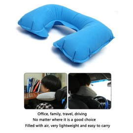 DUBENS Inflatable Neck Pillow Ideal for Travel Office and Home Neck Pillow Inflatable Soft Neck Pillow with Free Sleep mask Eye mask, and Ear Plugs