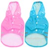 Waterproof Pet Raincoat Dog Reflective Stripe Rain Jacket Breathable Hooded