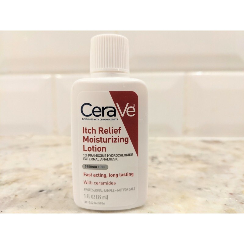 CeraVe 8X CeraVe Itch Relief Moisturizing Lotion Travel/Sample Size exp