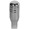 Push Type Universal Aluminum AT Shift Knob Silver Car