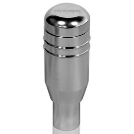 Push Type Universal Aluminum AT Shift Knob Silver Car