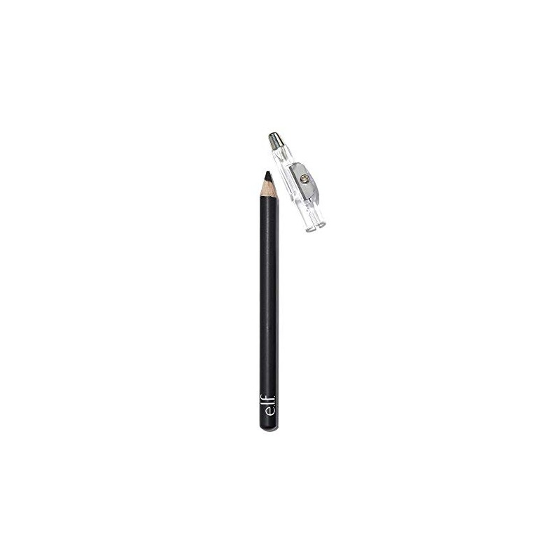 e.l.f. Satin Eyeliner Pencil with BuiltIn Sharpener, Black, 0.03 Oz