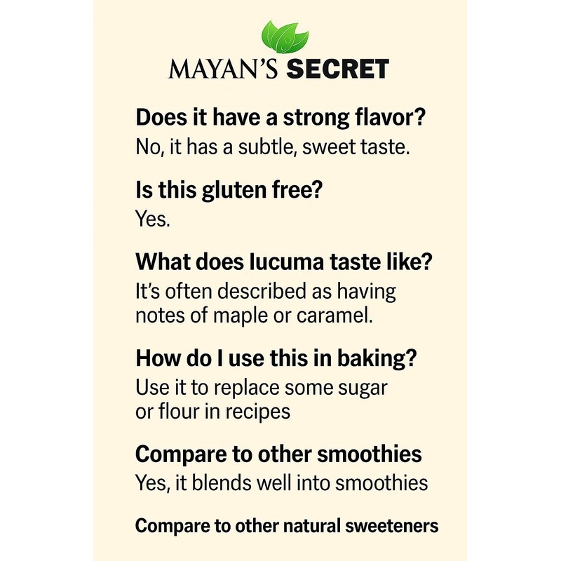 Lucuma Powder Organic Raw – Non-GMO & Nutrient-Dense Superfood |
