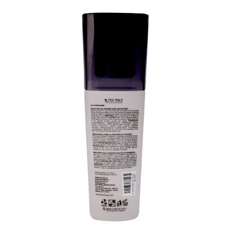 Tec Italy Silk System Shine Silica Brillo Y Suavidad 125ml