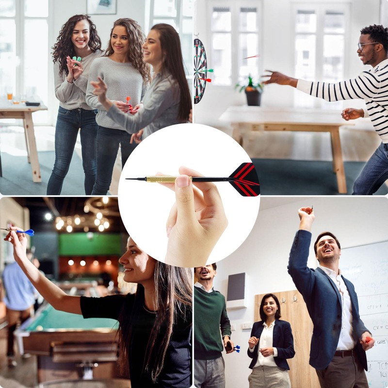 Cheerhom 12 pieces darts with plastic tip, soft darts set,