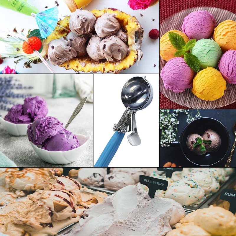 Stainless Steel Ice Cream Scoop Set Dishers Scoops Cookie Scoop