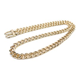 VersaKits 32 Inch Metal Light Gold Purse Chain Purse Strap Underarm Shoulder Link Chain Replacement for Underarm Baguette Bag Shoulder Bag