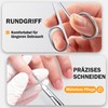 THRAU Precise Cuticle Scissors with Extra Fine Curved Tip