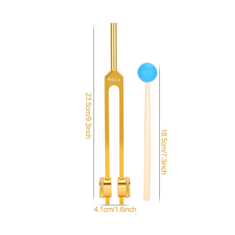 Aluminum Alloy 111HZ Frequency Tuning Fork Yoga Meditation Tuning Energy