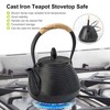 suyika Japanese Tetsubin Tea Kettle Cast Iron Teapot with Stainless