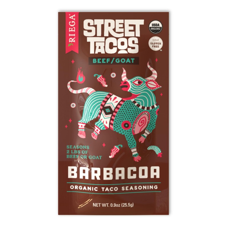 Riega Organic Barbacoa Street Taco Seasoning – Mexican Spice Blend