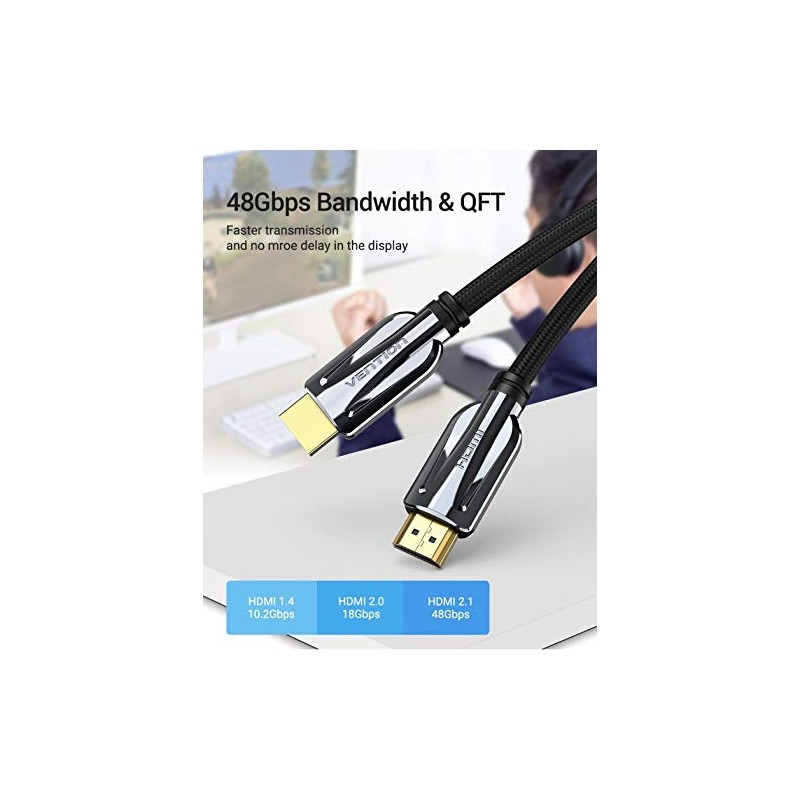 8K HDMI Cable, Vention 8K HDMI 2.1 Cable 100% Real
