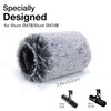 SUNMON Pop Filter for Shure SM7B, Furry Mic Cover Compatible