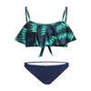 La-V Girls' Bikini, emerald
