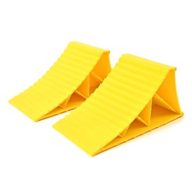 Rikopin Tire Stopper, Set of 2, Length 8.7 x Width 4.8 x Height 4.1 inches (219 x 123 x 106 mm), Wheel Chocks, Wheel Fasteners, Ramp, Maintenance Ramp, Recommended by Automobile Mechanics, Jack Up