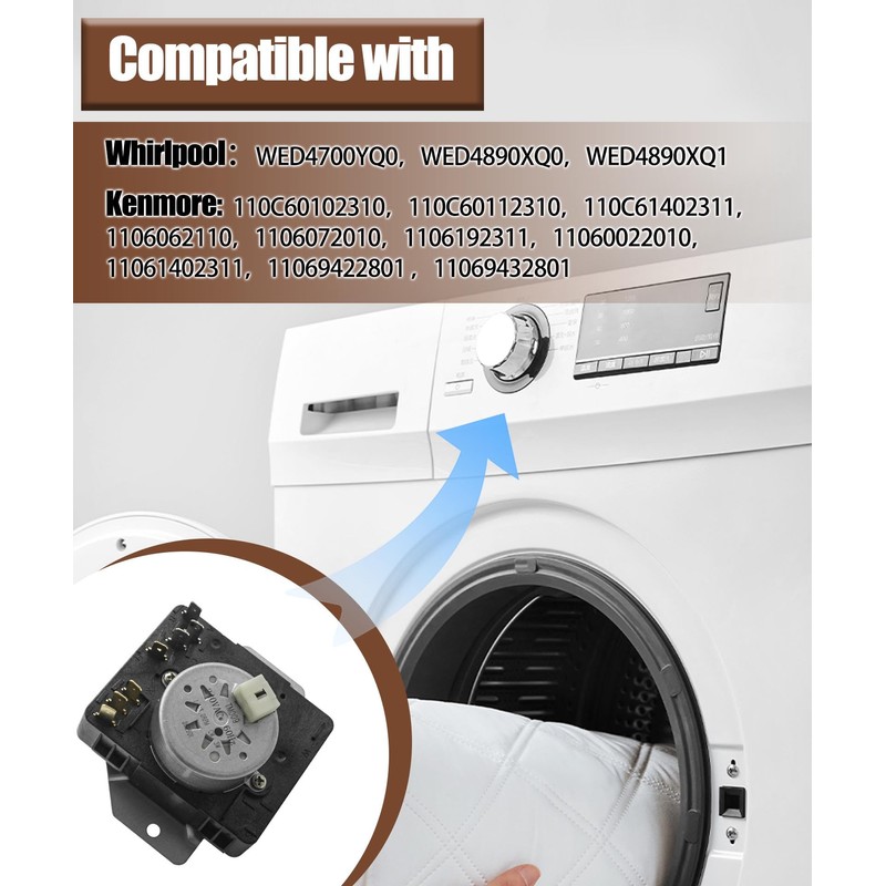 W10185976 WPW10185976 Dryer Timer