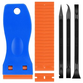 23PCSPlastic Scraper Tool Set Multi-Purpose Plastic Razor Blades Plastic Blade Scraper Easy to Clean Crevices and Tight Spaces Perfect Tool for Car Detailing Caulk Removing Oil Stains,