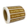 Gluten Free Labels,Food Allergies Warning Label Stickers for Food Package,2x0.5