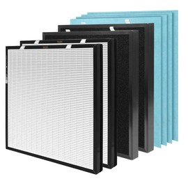 Breabetter 2-Set OVHM80 True HEPA Replacement Filter, Compatible with Model OVHM80 Purifier, Part #RFM80,2 HEPA Filter, 2 Activated Carbon Filter and 4 Pre-Filters